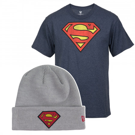 Superman T-Shirt & Beanie Bundle